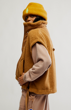Free People Scout It Out Fleece Vest- Twig