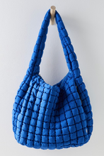 Free People Quilted Carryall Bag- Lapis Blue