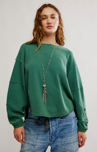 Free People Eclipse Tee- Pine Forest