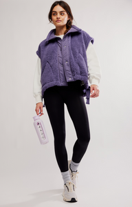 Free People Scout It Out Fleece Vest- Graphite
