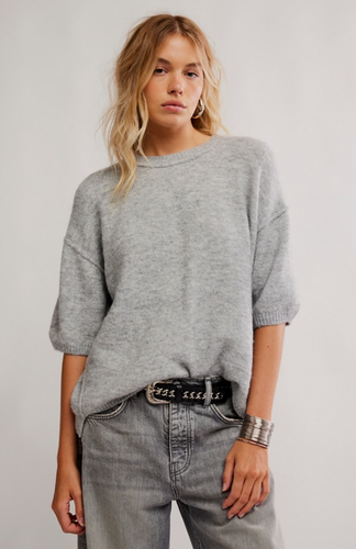 Free People Margot Sweater- Heather Grey