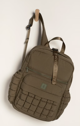 Free People Quilted Backpack- Seagrass