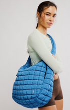 Free People Quilted Carryall Bag- Deep Teal