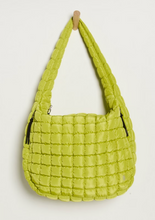 Free People Quilted Carryall Bag- Honeydew