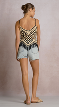 Black & White Crochet Top