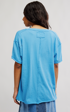 We The Free Nina V-Neck Tee- Azure Blue