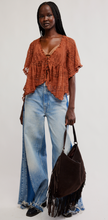 Free People in Your Dreams Lace Top- Toasted Cocoa