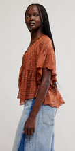Free People in Your Dreams Lace Top- Toasted Cocoa