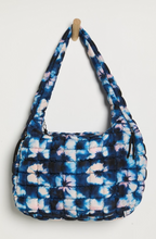 Free People Quilted Carryall Bag- Printed Tie Dye Deep Teal