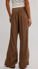 Free People Days End Linen Pant- Espresso