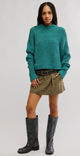 Free People Low Tide Pullover- Deep Lagoon