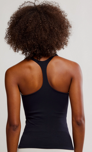 Free People Clean Lines Racerback Cami- Black