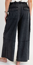 Wide Leg Easel Pants- Black