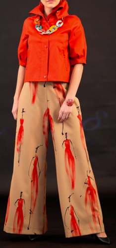Fashion Print Palazzo Pants