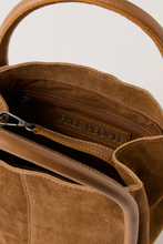 Free People Barlow Suede Bucket Bag- Cognac
