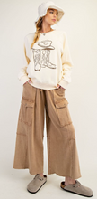Wide Leg Easel Pants- Latte