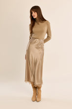 Gold Satin Skirt
