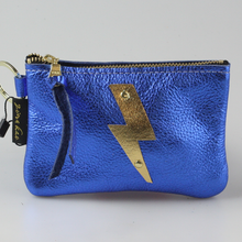 Lightening Bolt Leather Pouch