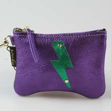 Lightening Bolt Leather Pouch