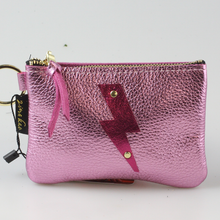 Lightening Bolt Leather Pouch