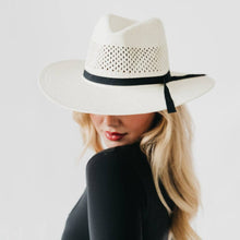 Shell Beach Western Sun Hat: Black Bow