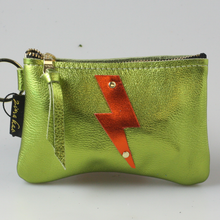 Lightening Bolt Leather Pouch