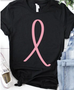 Breast Cancer Awareness Ribbon Tee