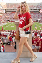 Game Day Ribbed Knit Top: BLACK