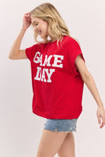Game Day Ribbed Knit Top: BLACK
