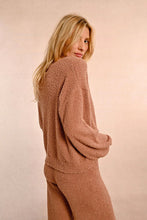 Beige Soft Plush Knit Sweater