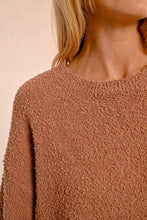 Beige Soft Plush Knit Sweater