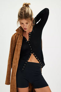 Free People Going Places Cardi- Black