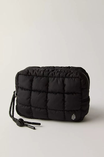 Free People Quilted Mini Case- Black