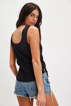 Free People Bryson Henley Tank- Black