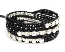 Handmade Black & Rhinestone Wrap