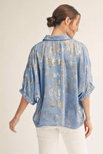 Blue Detailed Top