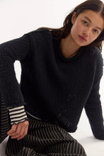 Free People Opal Rollneck Knit Sweater- Black