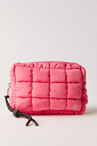 Free People Quilted Mini Case- Bubblegum