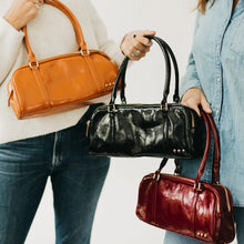 Arlys Barrel Shoulder Bag- Burgundy