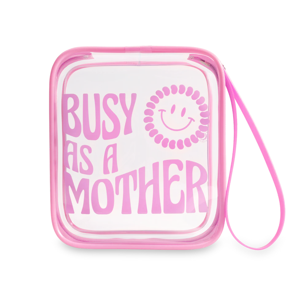 Busy As A Mother Teletote Travel Pouch