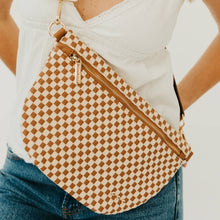 Westlyn Woven Bum Bag - TOP SELLER: Woven Checkered Black