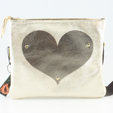 Heart Leather Crossbody Bag