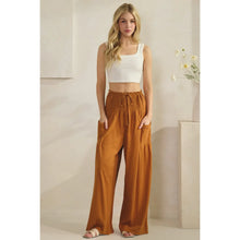 Camel Smocked Pants