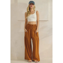 Camel Smocked Pants