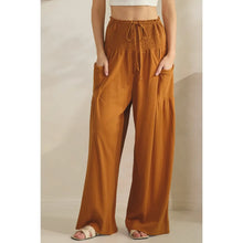 Camel Smocked Pants