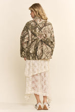 Forest Camo Varsity Patch Snap-Front Jacke