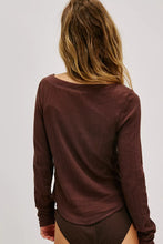 Free People Coffee Chat LS- Shaved Chocolate