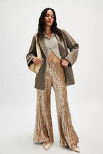 Free People Star Sign Velvet Pant- Champagne