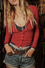 Free People Going Places Cardi- Cherry Crush