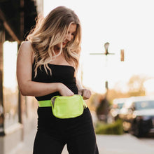 Nadya Chartreuse Nylon Bum Bag